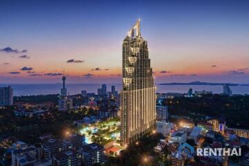 คอนโดหรูใจกลางเมืองพัทยา Grand Solaire สตูดิโอ วิวทะเล ชื่อต่างชาติ ราคาดี