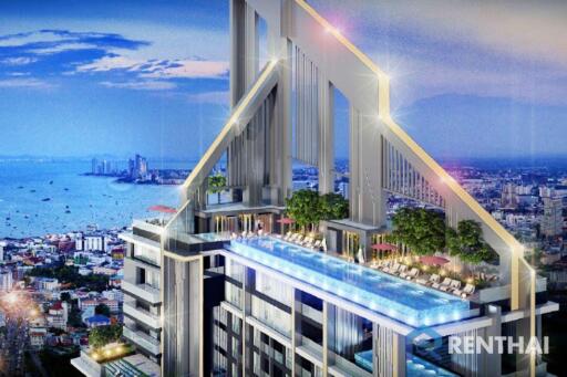 ขายคอนโดพัทยาเหมาะสำหรับการลงทุน คอนโดแห่งใหม่  Grand solaire  สตูดิโอวิวทะเล