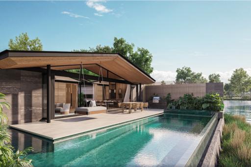 4 bedrooms Lake & pool view luxury villa in Laguna