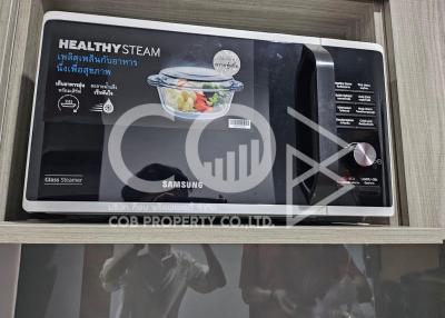 Modern microwave oven with healthy steam function
