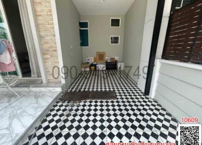 Tiled entrance hallway of a residential property