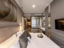 Elegant master bedroom with en-suite bathroom