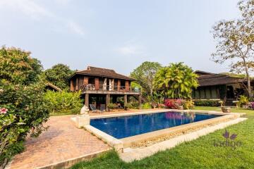 Perfect for a wellness retreat - beautiful, large property in a peaceful location surrounded by hills and rice fields.