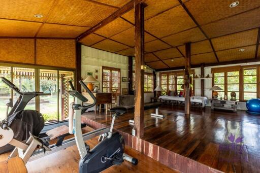 Perfect for a wellness retreat - beautiful, large property in a peaceful location surrounded by hills and rice fields.