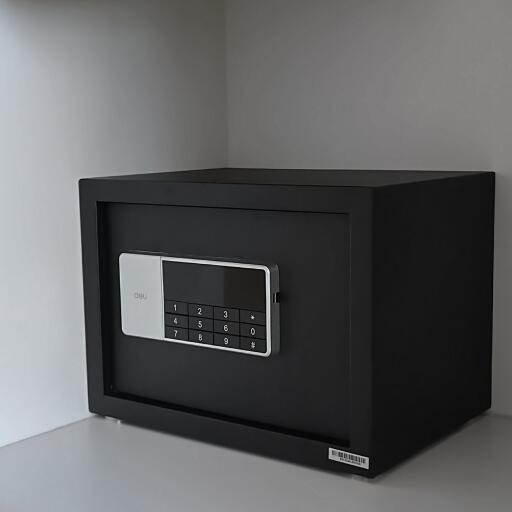 Modern digital safe in an interior setting