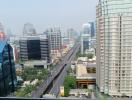 View of a bustling cityscape from a high vantage point