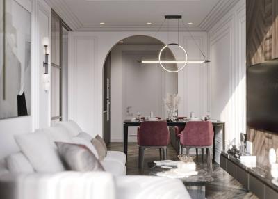 Elegant dining room with contemporary design
