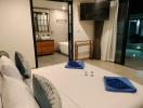 Cozy bedroom with modern amenities and en-suite bathroom