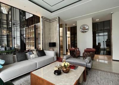 Elegant living room with modern furniture and tasteful decor
