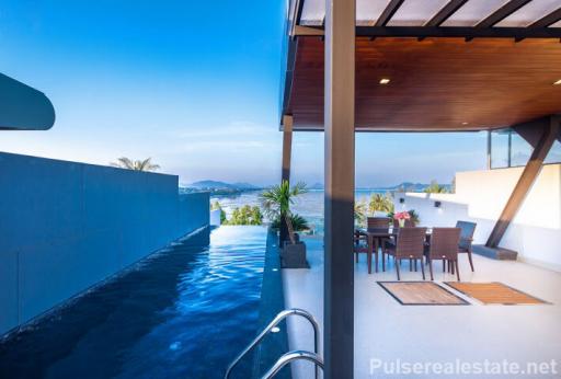 3-Bedroom Sea View Villa with Private Rooftop Pool for Sale, Rawai Phuket