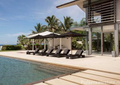 Modern 6 Bedroom Absolute Beachfront Villa in Natai - Protected Leasehold - Renovated 2023