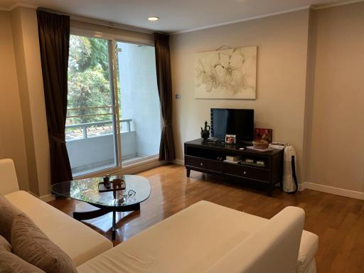 Cozy living room with natural light and modern decor