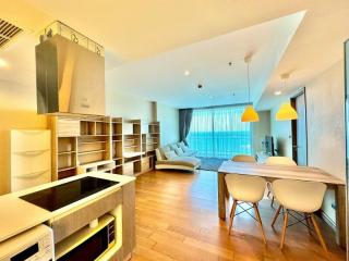 Spacious and modern living room with natural light