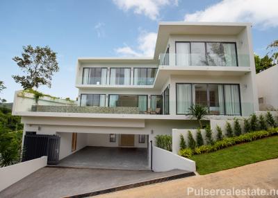 Luxurious, Brand New Partial Sea View Pool Villa for Sale Near Layan Beach, Phuket, Thailand