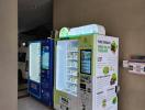 Vending machines in building hallway