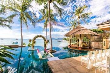 9 Bedrooms Luxury Beachfront Villa with land beside