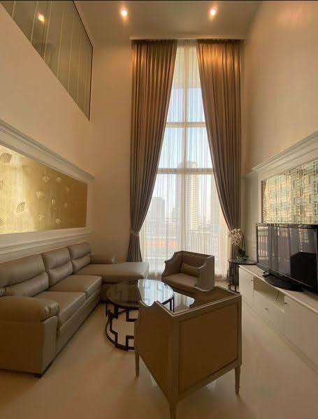 Elegant living room with natural light