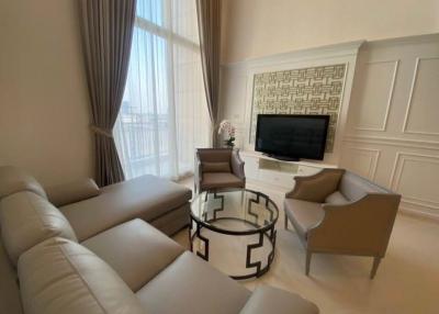 Elegant living room with natural light