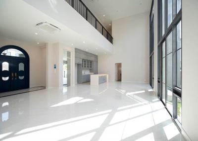 Spacious modern living area with abundant natural light
