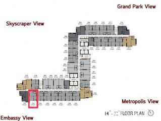 1-BR Condo at Life One Wireless near BTS Phloen Chit