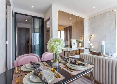 Elegant dining room with modern decor