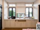 Modern kitchen interior with ample counter space