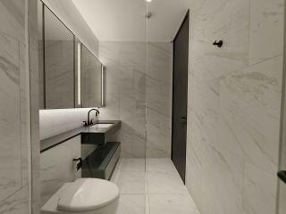 Modern bathroom with marble interior design