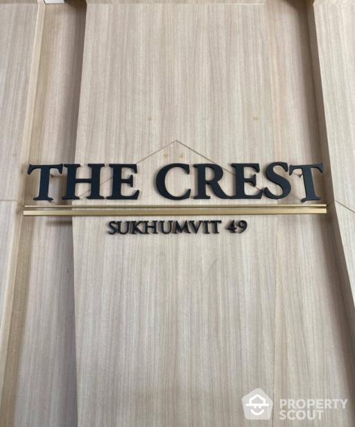 1-BR Condo at The Crest Sukhumvit 49 near BTS Thong Lor