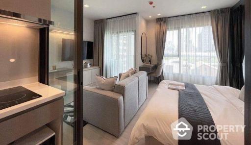 Studio Condo at Life Asoke near ARL Makkasan