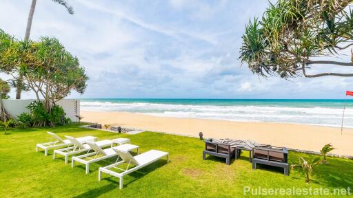 Exclusive Absolute Beachfront Villa for Sale in Natai, Aleenta Resort