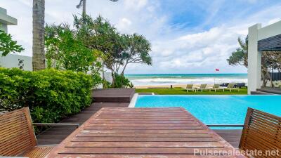 Exclusive Absolute Beachfront Villa for Sale in Natai, Aleenta Resort