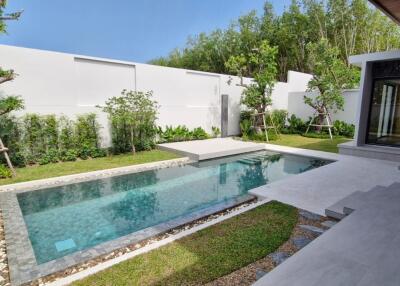 3 Bedroom Modern Loft Pool Villa for Sale In Bangtao - From Private Owner - Completed February 2024