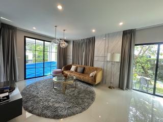 Spacious and modern living room with natural light