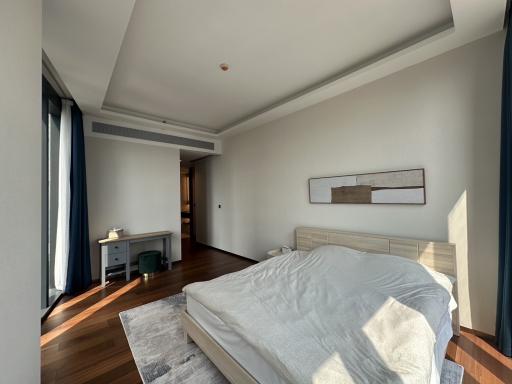 Modern bedroom with plenty of natural light