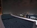 City view from high-rise building at night