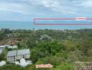 Panoramic view of a coastal area from a high vantage point