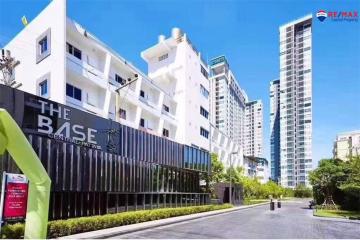 Modern residential buildings with clear blue sky