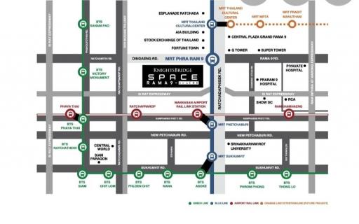 Graphical map showing the surrounding area of a real estate property