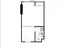 Architectural drawing of a condominium unit layout