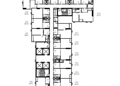 Architectural blueprint of 16th-floor layout for Knightsbridge Space Condominium