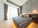 Modern Bedroom Interior with Natural Light