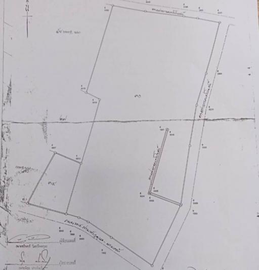 Architectural blueprint of building layout