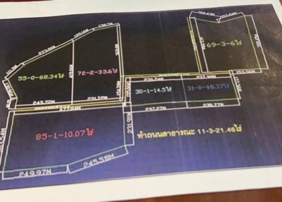 Architectural blueprint of a property layout