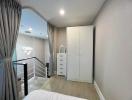 Cozy modern bedroom with elegant furnishings