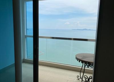 Balcony with Sea View and Glass Railing