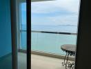 Balcony with Sea View and Glass Railing