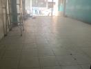 Empty commercial space with tiled flooring