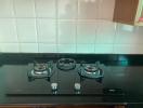 Modern kitchen gas stove top with sleek design