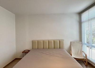Minimalist bedroom with ample natural light