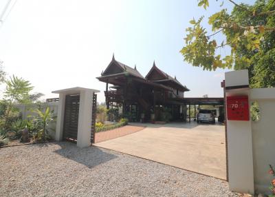 A Majestic Lanna Style 3 BRM, 3 BTH Home For Sale Set On 1 Rai, 25 Talang Wah, Khon San, Chaiyaphum, Thailand